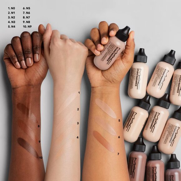 NWT Mac Studio Radiance Face and Body Radiant Sheer Foundation N9 - Picture 4 of 6